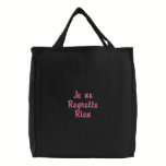 Je Ne Regrette Rien - No Regrets embroidered bags