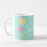 Je T'aime Amour Hearts Mug | Pastel mugs