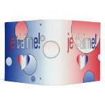 Je t'aime! French Flag Colors Pop Art Binders