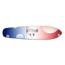 Je t'aime! French Flag Colors Pop Art Skate Decks