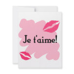 Je t'aime! - French I love you Personalized Invitation