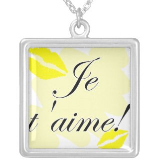Je t'aime! - French I love you necklace