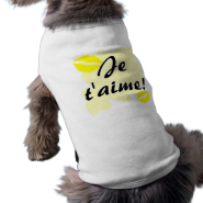 Je t'aime! - French I love you Pet Tshirt