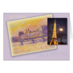 JE T'AIME FROM PARIS CARD