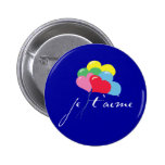Je' taime (I love you) Button