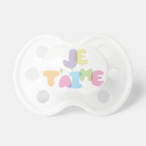 Je t'aime I love you French Pacifier Zazzle