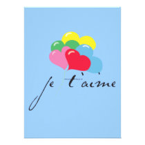 Je' taime (I love you) Personalized Announcement