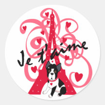 Je t'aime stickers