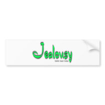 Jealousy Logo bumper stickers