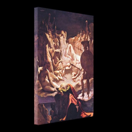 Jean Auguste Dominique Ingres - Dream of Ossian Gallery Wrapped Canvas
