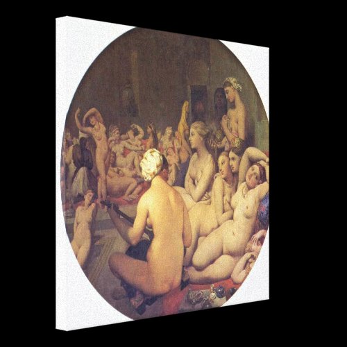 Jean Auguste Dominique Ingres - The Turkish Bath Canvas Prints