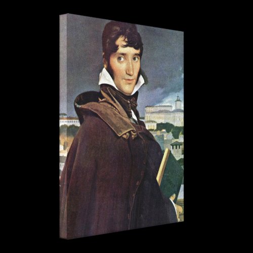 Jean Auguste Ingres - Francois-Marius Granet Gallery Wrap Canvas
