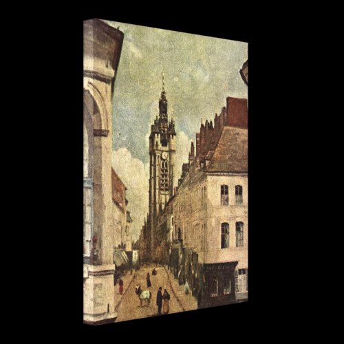 Jean-Baptiste-Camille Corot - Belfry of Douai Canvas Prints