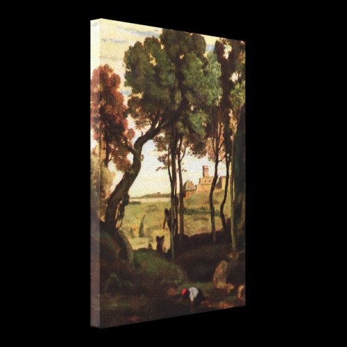 Jean-Baptiste-Camille Corot - Castel Gandolfo Gallery Wrap Canvas