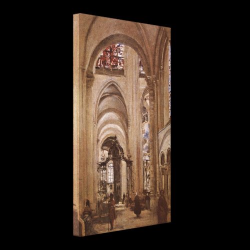 Jean-Baptiste-Camille Corot - Cathedral of Sens Canvas Print