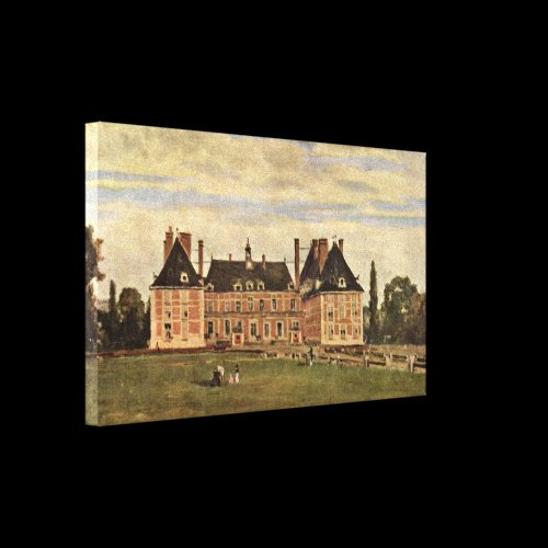 Jean-Baptiste-Camille Corot - Chateau de Rosny Stretched Canvas Print