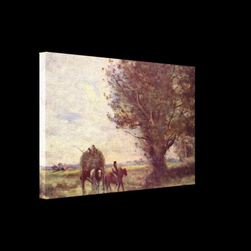 Jean-Baptiste-Camille Corot - hay Gallery Wrapped Canvas