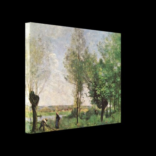 Jean-Baptiste-Camille Corot - Remembering Coubron Gallery Wrapped Canvas