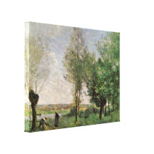 Jean-Baptiste-Camille Corot - Remembering Coubron Gallery Wrapped Canvas