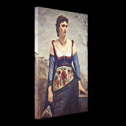 Jean-Baptiste Corot - Agostina the Italian Canvas Prints