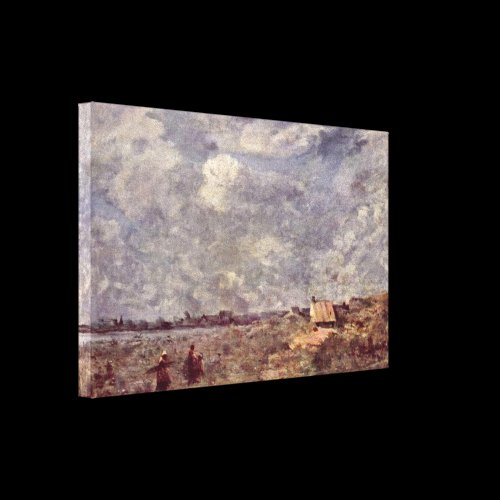 Jean-Baptiste Corot - Banks of the Pas-de-Calais Stretched Canvas Print