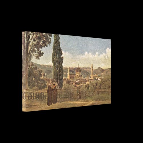 Jean-Baptiste Corot - Boboli Gardens in Florence Canvas Print