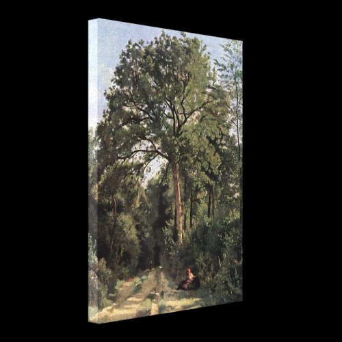 Jean-Baptiste Corot - Forest at Ville dAvray Canvas Prints