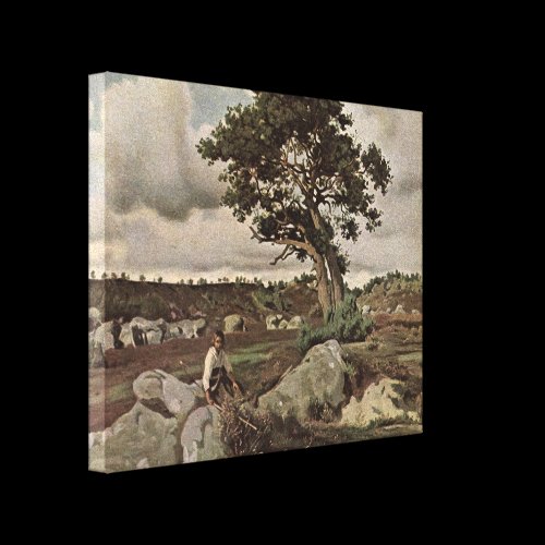 Jean-Baptiste Corot - Forest of Fontainebleau Gallery Wrap Canvas