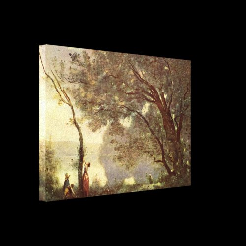 Jean-Baptiste Corot - Memory of Morte Fontaine Canvas Print