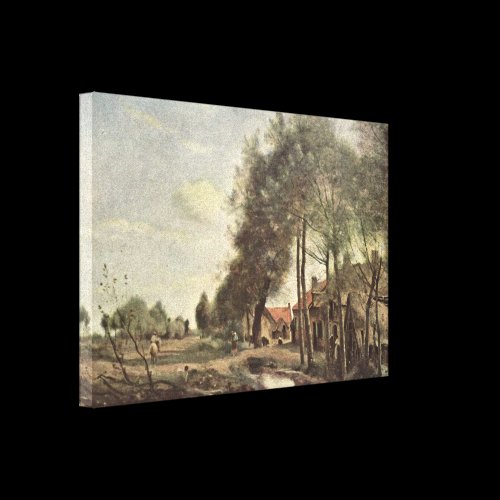 Jean-Baptiste Corot - Road to Sin-Le-Noble Canvas Prints