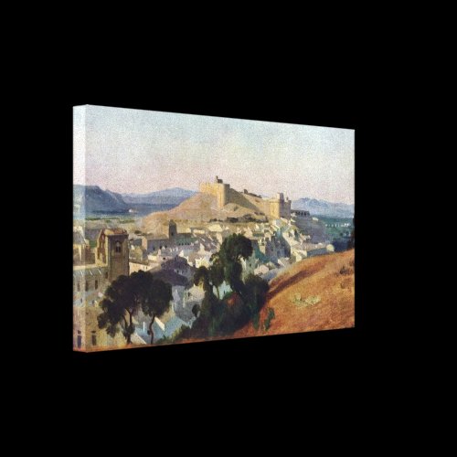 Jean-Baptiste Corot - Villeneuve-Les-Avignon Gallery Wrap Canvas