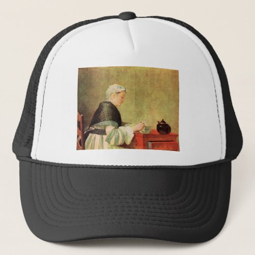 Jean Chardin - Tea Drinker Trucker Hats