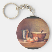 Jean Chardin - The silver cup Key Chains
