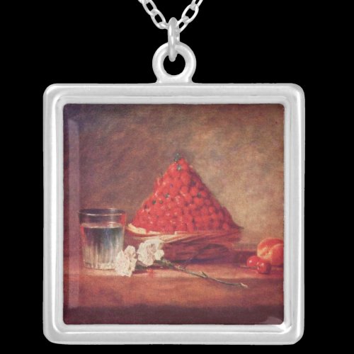 Jean Chardin - The strawberry basket Pendant