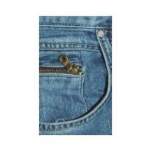 Jean Denim Fashion Pant Wrapped Canvas Gallery Wrapped Canvas