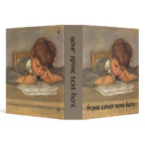 Jean Drawing by Pierre Auguste Renoir Vinyl Binders