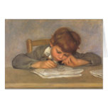 Jean Drawing by Pierre Auguste Renoir Card