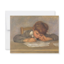 Jean Drawing by Pierre Auguste Renoir Personalized Invitations