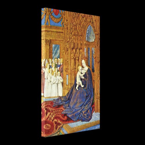 Jean Fouquet - Madonna at portal of a cathedral Canvas Prints
