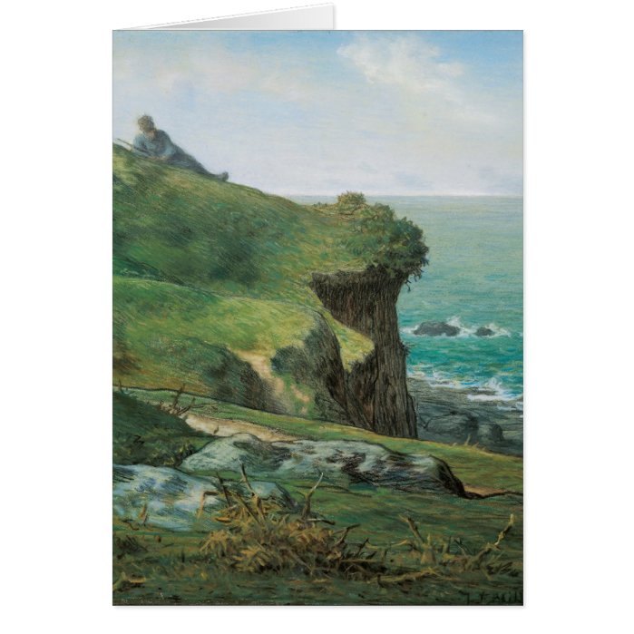 Jean-François Millet Cliffs of Gréville CC0455 Greeting Card