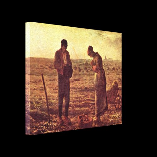 Jean-Francois Millet - Evening Prayer Stretched Canvas Prints