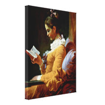 Jean-Honore Fragonard - Reading woman Canvas Prints
