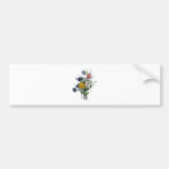 Jean Louis Prevost Daisy and Sunflower Bouquet Bumper Sticker