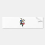 Jean Louis Prevost Mixed Flower Bouquet Bumper Stickers