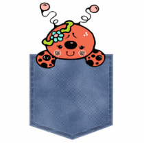 Jean Pocket Baby Lady Bug photo sculptures
