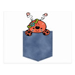 Jean Pocket Baby Lady Bug Post Card