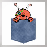 Jean Pocket Baby Lady Bug posters