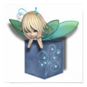 Jean Pocket Blue Green Fairy posters