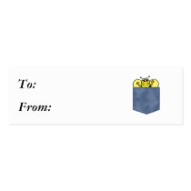 Jean Pocket Bumble Bee business cards by doonidesigns Jean Pocket Bumble Bee business cards