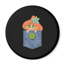 Jean Pocket Mushroom Elf magnets